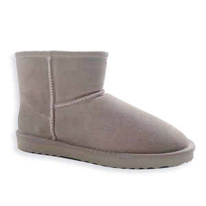 AUS WOOLI UGG SHORT SHEEPSKIN ANKLE BOOT - LIGHTGREY