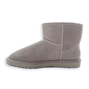 AUS WOOLI UGG SHORT SHEEPSKIN ANKLE BOOT - LIGHTGREY