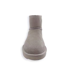 AUS WOOLI UGG SHORT SHEEPSKIN ANKLE BOOT - LIGHTGREY