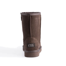 Load image into Gallery viewer, AUS WOOLI UGG MID CALF ZIP-UP SHEEPSKIN BOOT - Chocolate
