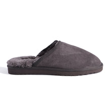 Load image into Gallery viewer, AUS WOOLI UGG UNISEX SHEEPSKIN WOOL Slippers - Dark Grey
