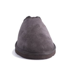 AUS WOOLI UGG UNISEX SHEEPSKIN WOOL Slippers - Dark Grey