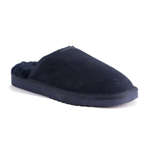 AUS WOOLI UGG UNISEX SHEEPSKIN WOOL Slippers - Navy