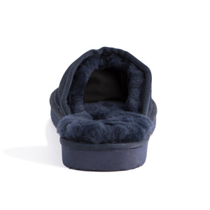 AUS WOOLI UGG UNISEX SHEEPSKIN WOOL Slippers - Navy