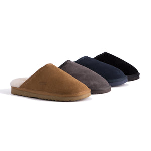 AUS WOOLI UGG UNISEX SHEEPSKIN WOOL Slippers - Chestnut/Tan