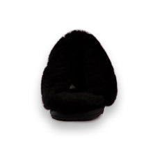 Load image into Gallery viewer, AUS WOOLI UGG UNISEX SHEEPSKIN WOOL SHELLEY Slippers - Black
