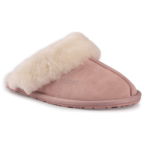 AUS WOOLI UGG UNISEX SHEEPSKIN WOOL SHELLEY Slippers - Pale Pink