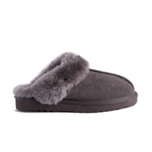 Load image into Gallery viewer, AUS WOOLI UGG UNISEX SHEEPSKIN WOOL SYDNEY Slippers - Dark Grey
