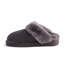 Load image into Gallery viewer, AUS WOOLI UGG UNISEX SHEEPSKIN WOOL SYDNEY Slippers - Dark Grey
