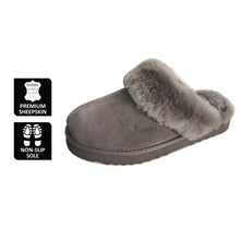 Load image into Gallery viewer, AUS WOOLI UGG UNISEX SHEEPSKIN WOOL SYDNEY Slippers - Dark Grey
