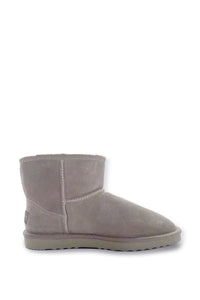 AUS WOOLI UGG SHORT SHEEPSKIN ANKLE BOOT - LIGHTGREY