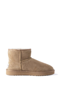 AUS WOOLI UGG SHORT SHEEPSKIN ANKLE BOOT - Chestnut/Tan