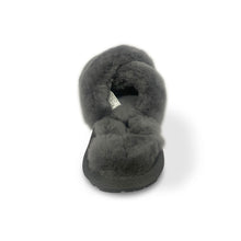 Load image into Gallery viewer, AUS WOOLI AUSTRALIA WOMEN SHEEPSKIN WOOL BRIGHTON SLIPPERS- GREY
