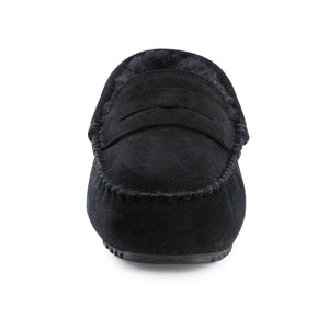 AUS WOOLI AUSTRALIA WOMENS BYRONBAY COSY MOCCASIN - BLACK