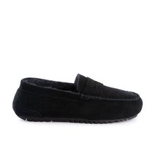 Load image into Gallery viewer, AUS WOOLI AUSTRALIA WOMENS BYRONBAY COSY MOCCASIN - BLACK
