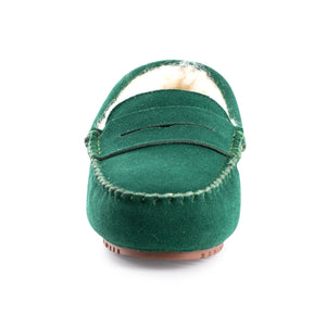 AUS WOOLI AUSTRALIA WOMENS BYRONBAY COSY MOCCASIN - GREEN