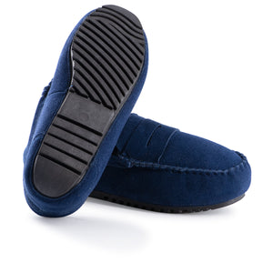 AUS WOOLI AUSTRALIA WOMENS BYRONBAY COSY MOCCASIN - NAVY