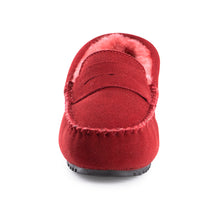 Load image into Gallery viewer, AUS WOOLI AUSTRALIA WOMENS BYRONBAY COSY MOCCASIN - RED
