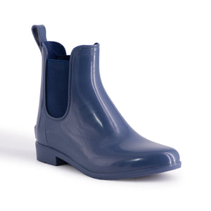 AUS WOOLI WOMENS RAINBOOTS WITH FREE SHEEPSKIN INSOLE - Navy