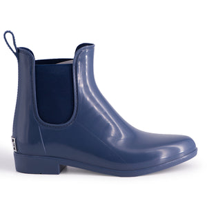 AUS WOOLI WOMENS RAINBOOTS WITH FREE SHEEPSKIN INSOLE - Navy