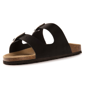 AUS WOOLI AUSTRALIA UNISEX MELBOURNE SANDALS - BLACK