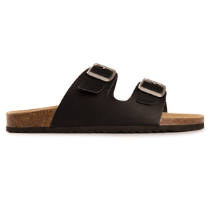 AUS WOOLI AUSTRALIA UNISEX MELBOURNE SANDALS - BLACK