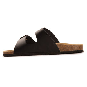 AUS WOOLI AUSTRALIA UNISEX MELBOURNE SANDALS - BLACK