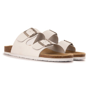 AUS WOOLI AUSTRALIA UNISEX MELBOURNE SANDALS - WHITE