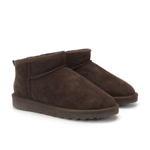 Load image into Gallery viewer, AUS WOOLI AUSTRALIA SHEEPSKIN CLASSIC ULTRA MINI BOOT - CHOCOLATE
