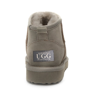 AUS WOOLI AUSTRALIA SHEEPSKIN CLASSIC ULTRA MINI BOOT - LIGHTGREY