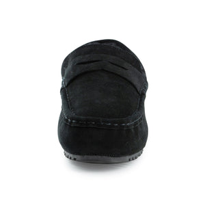 AUS WOOLI AUSTRALIA MENS TERRIGAL COSY MOCCASIN - BLACK