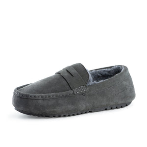 AUS WOOLI AUSTRALIA MENS TERRIGAL COSY MOCCASIN - GREY